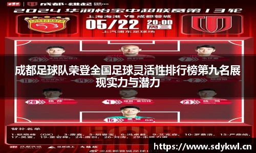成都足球队荣登全国足球灵活性排行榜第九名展现实力与潜力