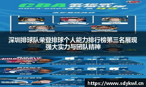 深圳排球队荣登排球个人能力排行榜第三名展现强大实力与团队精神