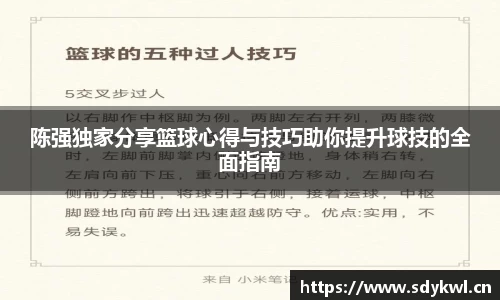 陈强独家分享篮球心得与技巧助你提升球技的全面指南